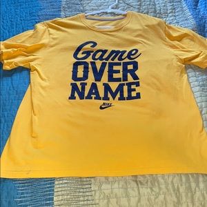 Nike Game Over Name Logo Tee Shirt